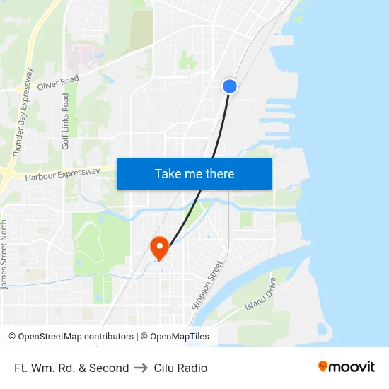 Ft. Wm. Rd. & Second to Cilu Radio map