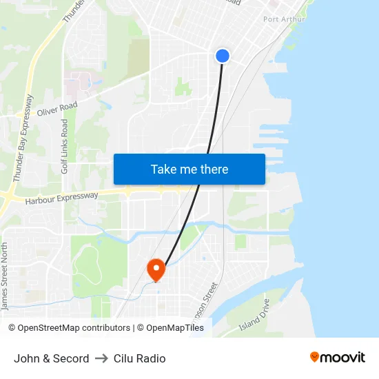 John & Secord to Cilu Radio map