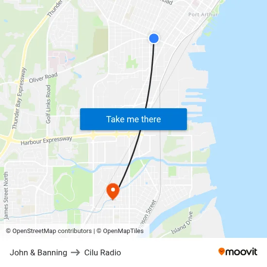 John & Banning to Cilu Radio map