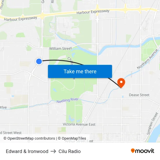 Edward & Ironwood to Cilu Radio map