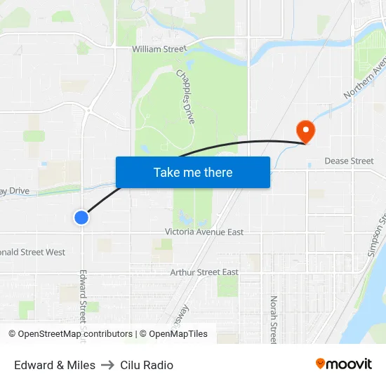 Edward & Miles to Cilu Radio map