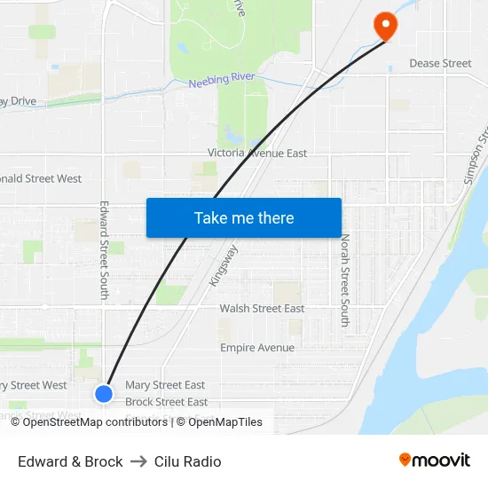 Edward & Brock to Cilu Radio map