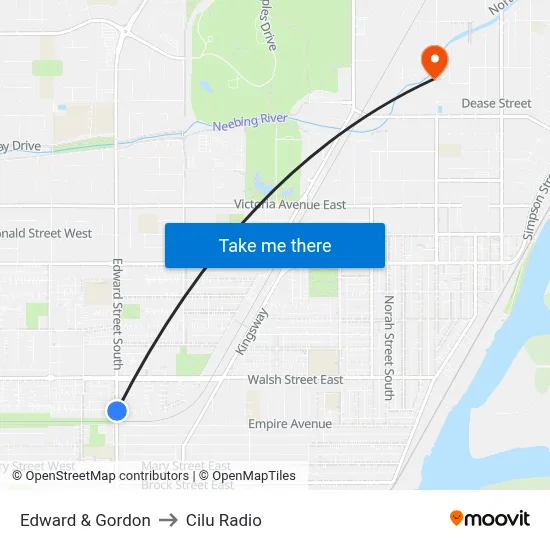 Edward & Gordon to Cilu Radio map