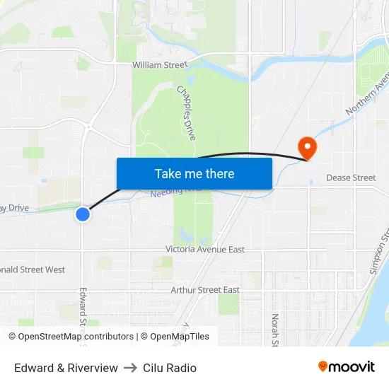 Edward & Riverview to Cilu Radio map