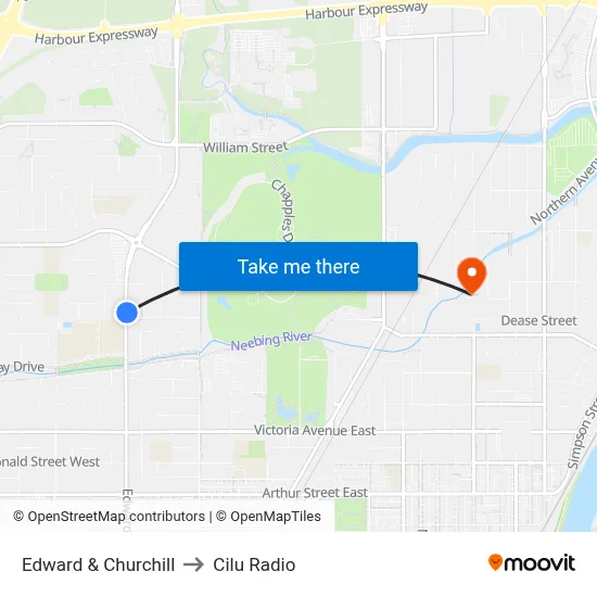 Edward & Churchill to Cilu Radio map