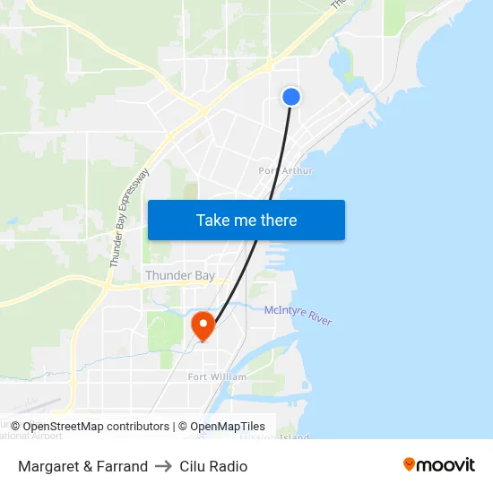 Margaret & Farrand to Cilu Radio map