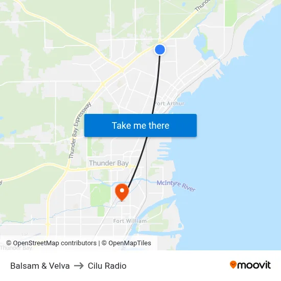 Balsam & Velva to Cilu Radio map