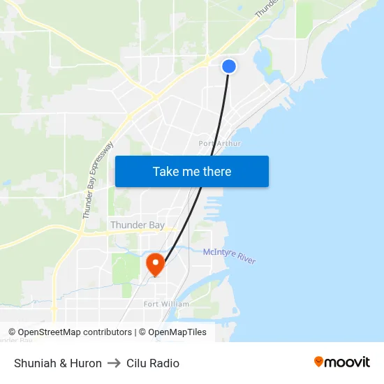Shuniah & Huron to Cilu Radio map