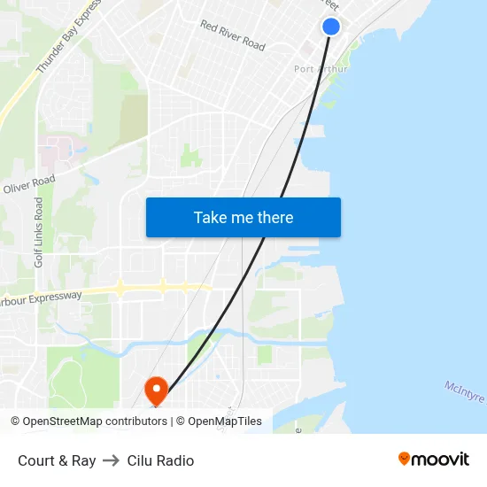 Court & Ray to Cilu Radio map
