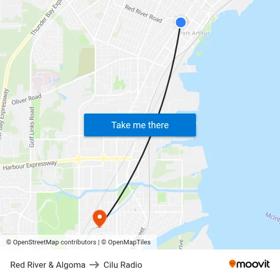 Red River & Algoma to Cilu Radio map