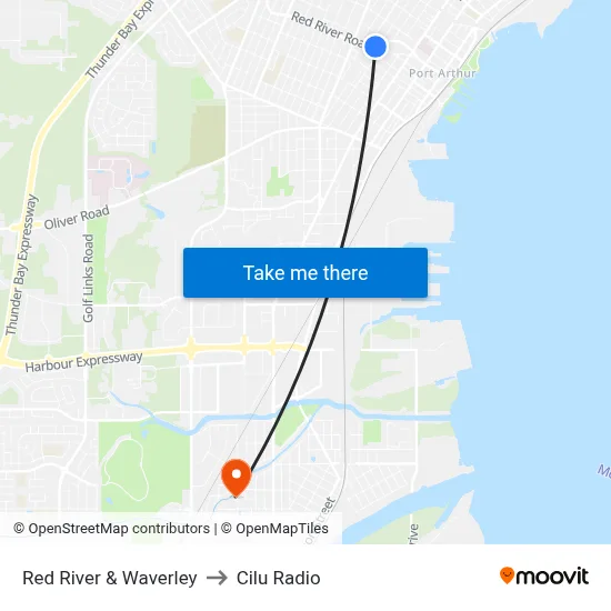 Red River & Waverley to Cilu Radio map