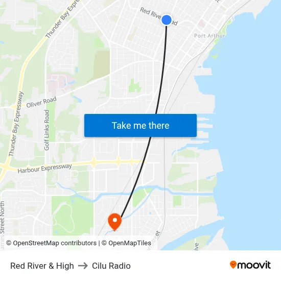 Red River & High to Cilu Radio map