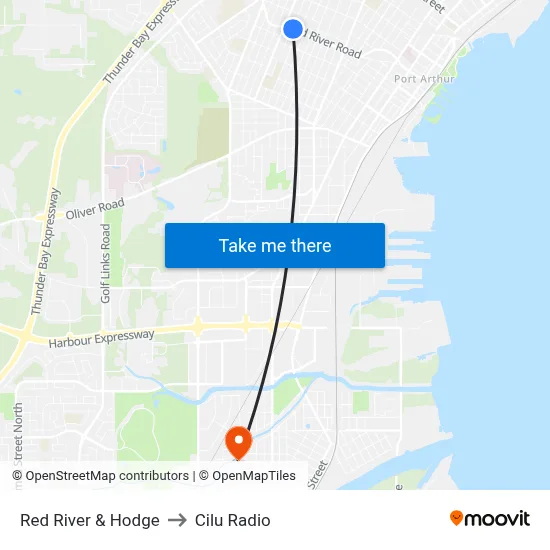 Red River & Hodge to Cilu Radio map