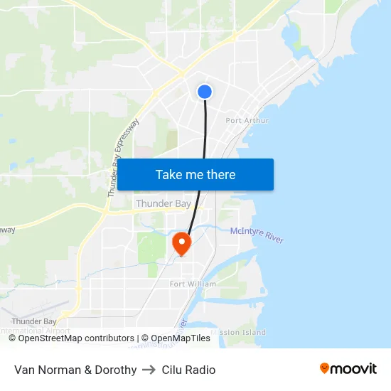 Van Norman & Dorothy to Cilu Radio map