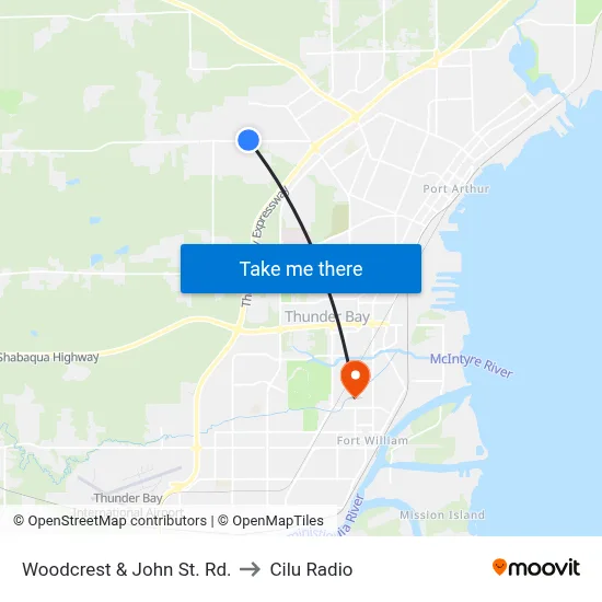 Woodcrest & John St. Rd. to Cilu Radio map