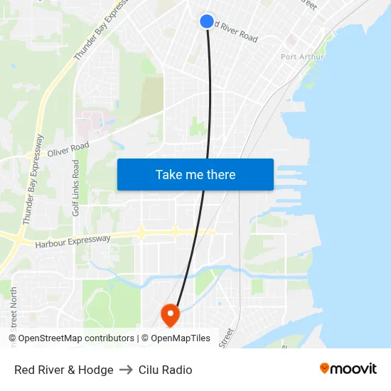 Red River & Hodge to Cilu Radio map