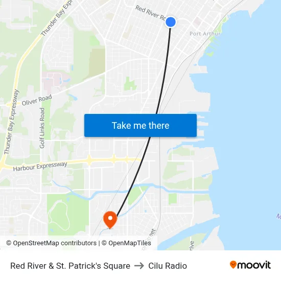 Red River & St. Patrick's Square to Cilu Radio map