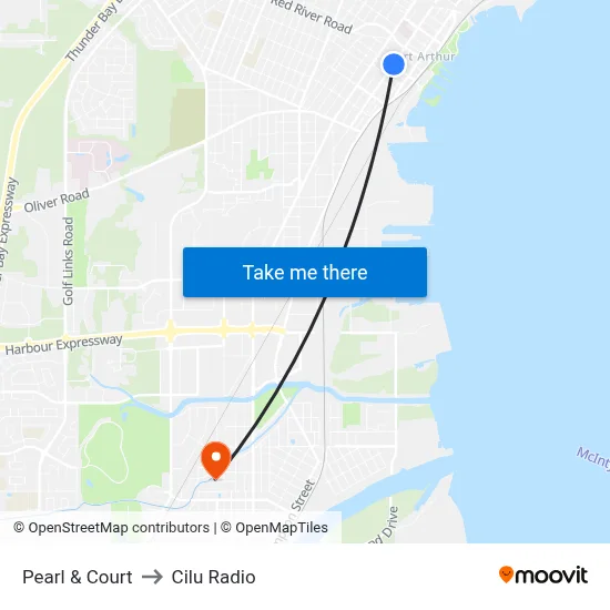 Pearl & Court to Cilu Radio map