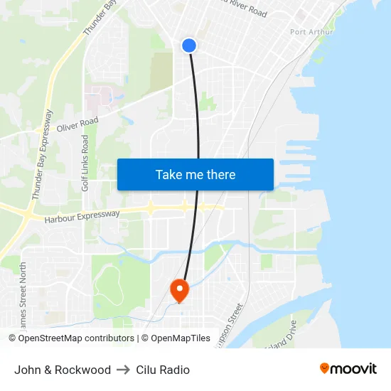 John & Rockwood to Cilu Radio map