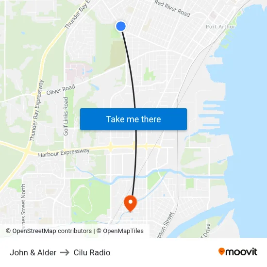 John & Alder to Cilu Radio map
