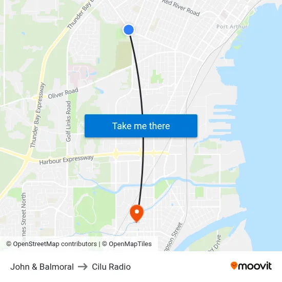 John & Balmoral to Cilu Radio map