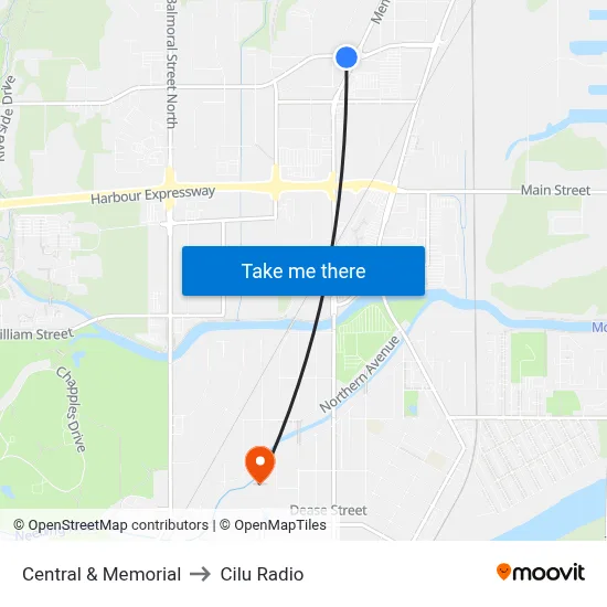 Central & Memorial to Cilu Radio map