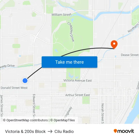 Victoria & 200s Block to Cilu Radio map