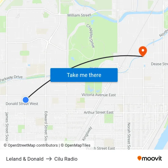Leland & Donald to Cilu Radio map