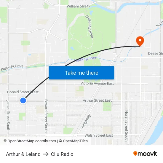 Arthur & Leland to Cilu Radio map
