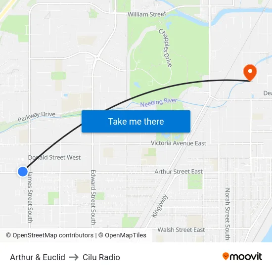 Arthur & Euclid to Cilu Radio map