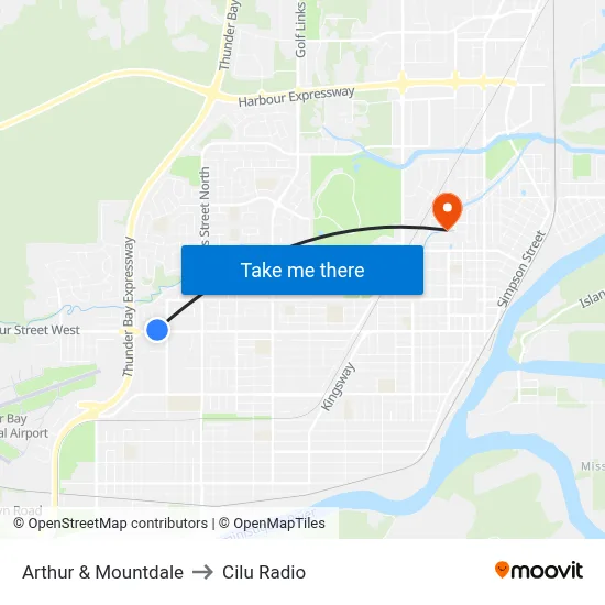 Arthur & Mountdale to Cilu Radio map