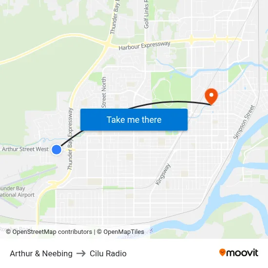 Arthur & Neebing to Cilu Radio map