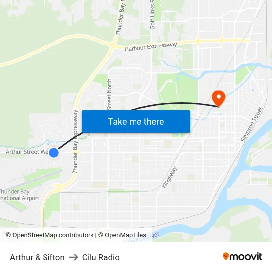 Arthur & Sifton to Cilu Radio map