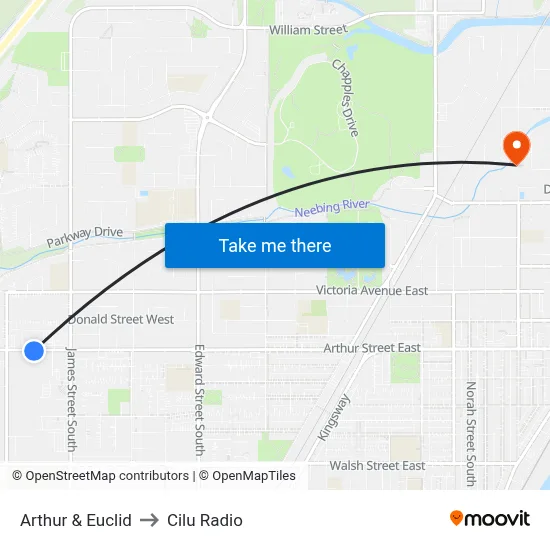 Arthur & Euclid to Cilu Radio map