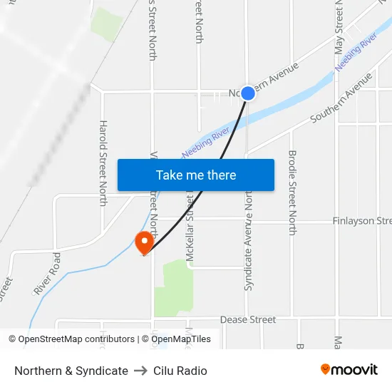 Northern & Syndicate to Cilu Radio map