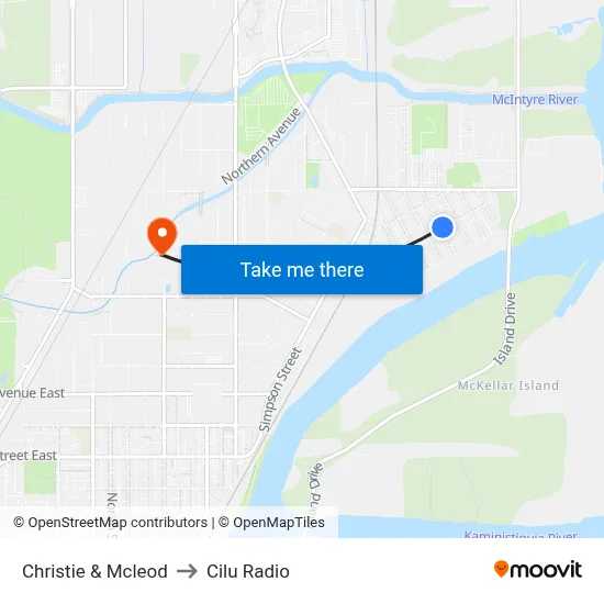 Christie & Mcleod to Cilu Radio map