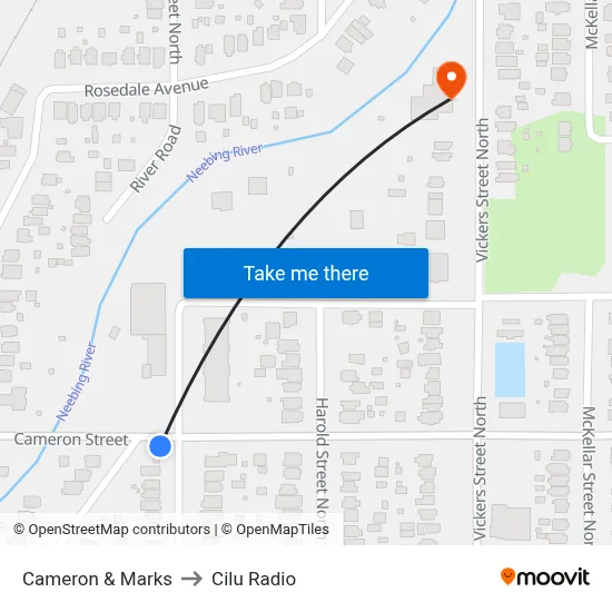 Cameron & Marks to Cilu Radio map