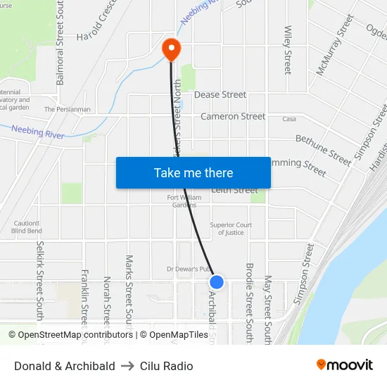 Donald & Archibald to Cilu Radio map