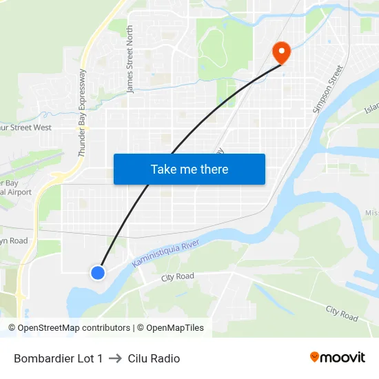 Bombardier Lot 1 to Cilu Radio map