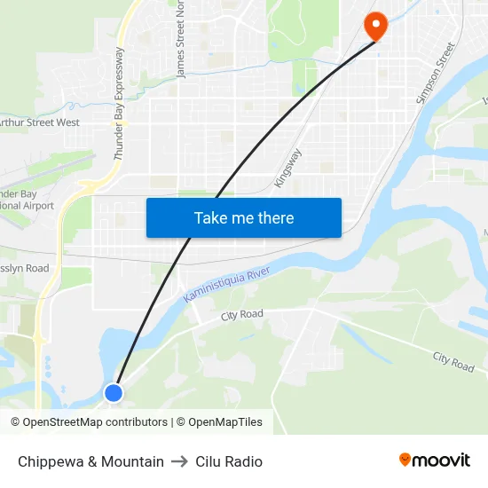 Chippewa & Mountain to Cilu Radio map