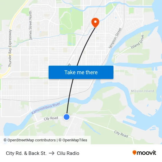 City Rd. & Back St. to Cilu Radio map