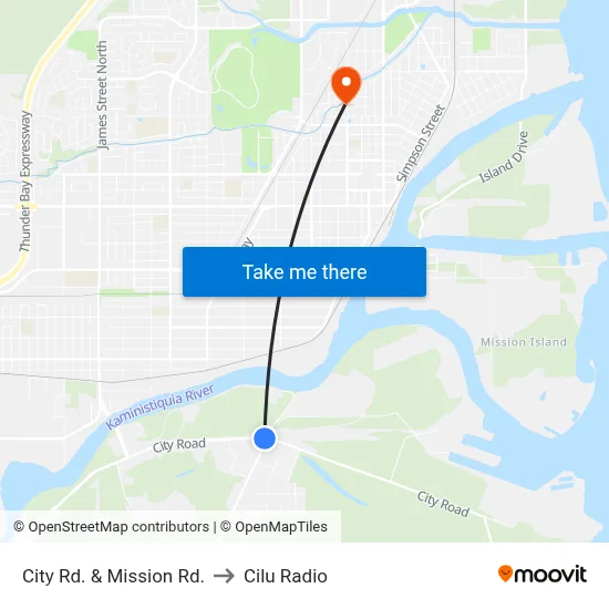 City Rd. & Mission Rd. to Cilu Radio map