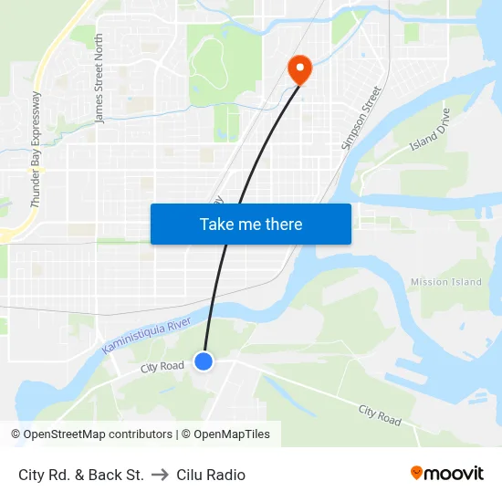 City Rd. & Back St. to Cilu Radio map