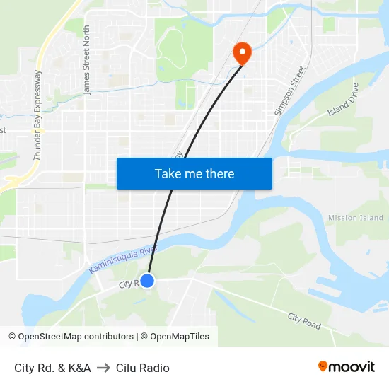 City Rd. & K&A to Cilu Radio map