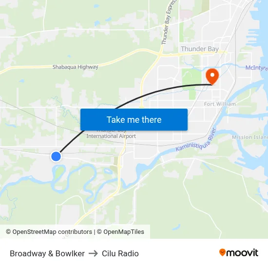 Broadway & Bowlker to Cilu Radio map