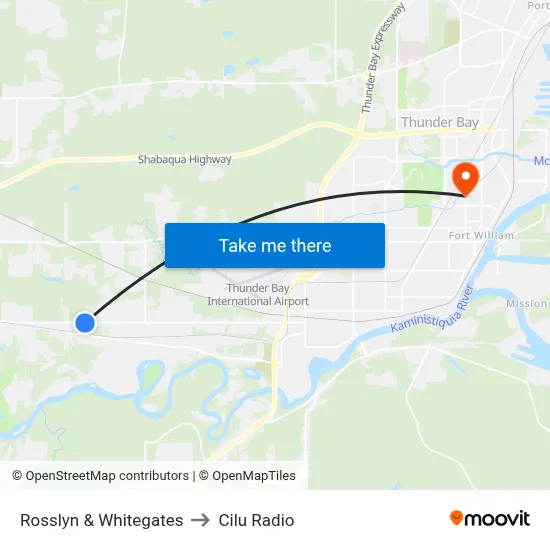 Rosslyn & Whitegates to Cilu Radio map