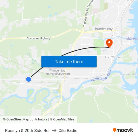 Rosslyn & 20th Side Rd. to Cilu Radio map