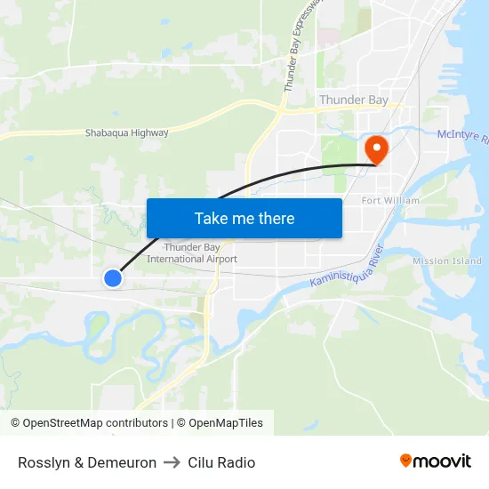 Rosslyn & Demeuron to Cilu Radio map