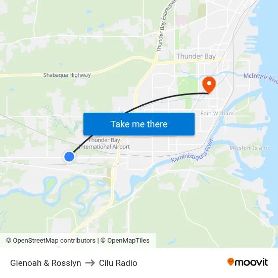 Glenoah & Rosslyn to Cilu Radio map