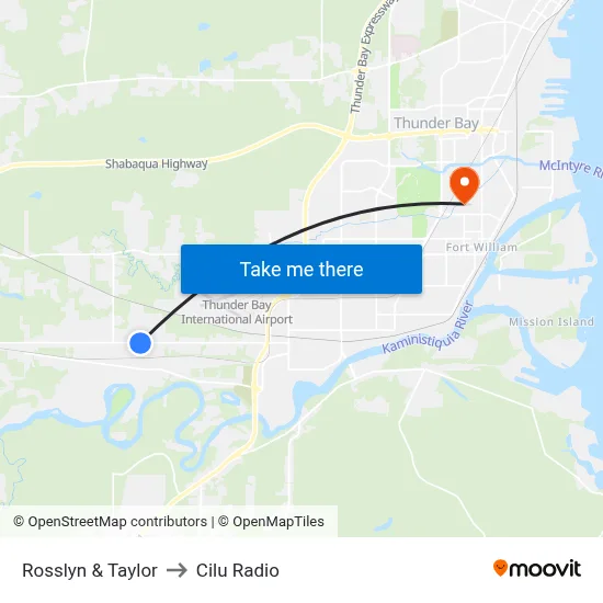 Rosslyn & Taylor to Cilu Radio map